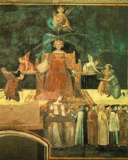 Ambrogio Lorenzetti Allegory of the Good Government Norge oil painting art
